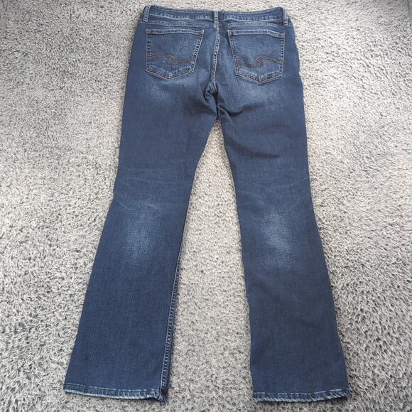 Silver Jeans Women 31x33 Blue Suki Slim Bootcut Stretch Denim Mid Rise Casual - Picture 2 of 10